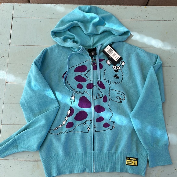 Woman’s medium Pixar Sully zip up sweater with hood - Picture 1 of 8